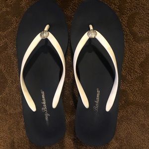 Tommy Bahamas Wedge Flip Flops size 10